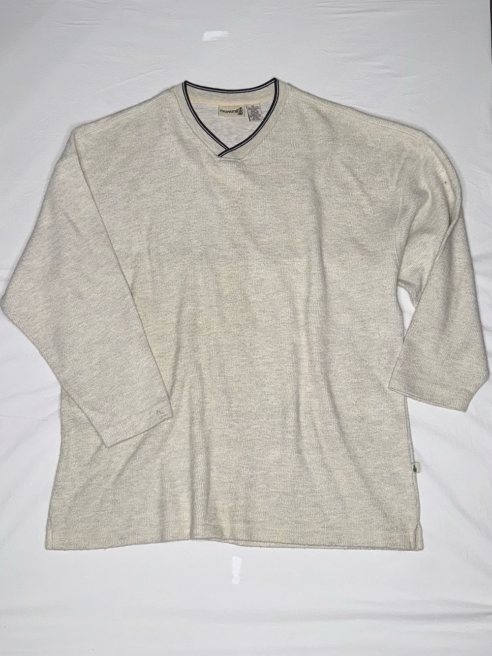 Fieldmaster - Vintage-Inspired V-Neck Sweater - Cream